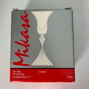 Mikasa Crystal The Ritz Candelholders